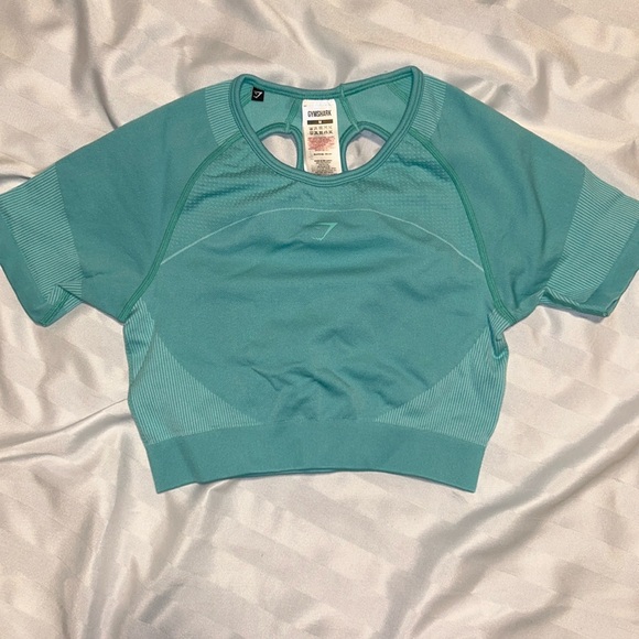 Gymshark teal crop top - Picture 1 of 3
